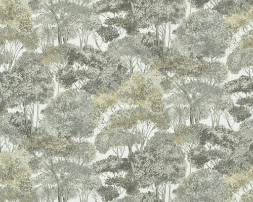 RW7792275A Green Woodland Tree Wallpaper