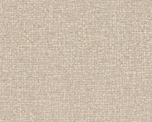 RW7791123A Greige Basketweave Effect Wallpaper