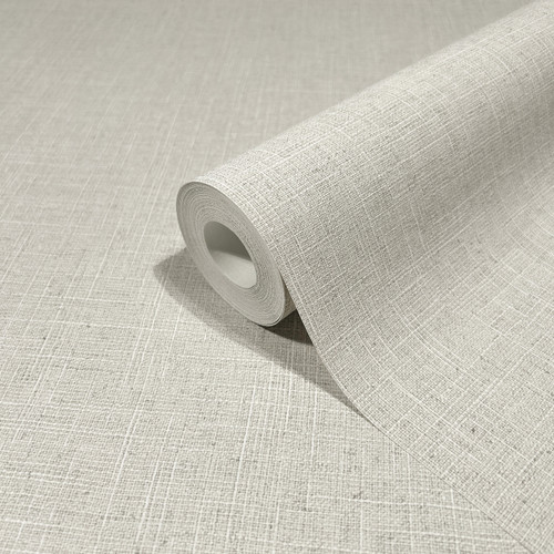 RW733388M Taupe Linen Effect Wallpaper