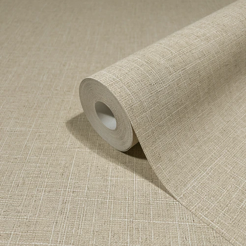 RW733392M Gold Linen Effect Wallpaper