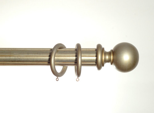 50mm Silver Gold Half Smooth, Half Reeded Wooden Pole Spirea