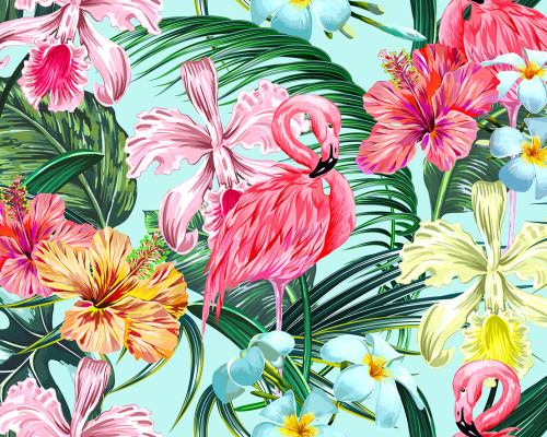 Flamingo Art 1 Mural