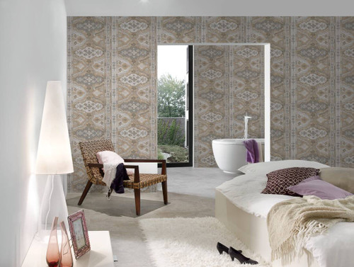 RW6727 Beige Moroccan Wallpaper