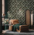 RW90942A Leaf Pattern Wallpaper