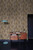 RW3A62802G Brown with Blue Wood Wallpaper