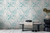 Turquoise Leaf Wallpaper RW3782234A