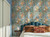 RW725804S Blue Oriental Scene Wallpaper