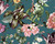 RW747462M Teal Floral Wallpaper