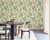 RW7A80402G Pink Leaf Wallpaper