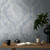 RW3790491A Blue Damask Wallpaper