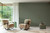 RY5573 Green Textured Plain Wallpaper