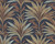RW75816P Petrol Blue Palm Leaf Wallpaper