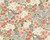 RW7A80502G Peach and Blue Floral Wallpaper