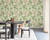 RW7A80401G Red and Green Floral Wallpaper
