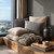 RW7791125A Grey Basketweave Effect Wallpaper