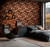RW7791971A Rust Geometric Wallpaper