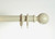 Cream Gold 35mm Wooden Curtain Pole