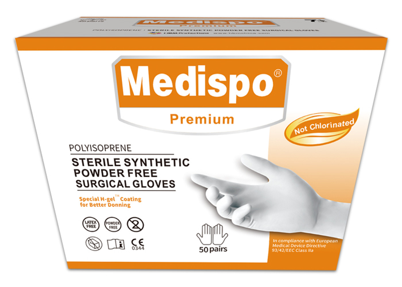 Polyisoprene Surgical gloves, Sterile, Synthetic, Powder Free