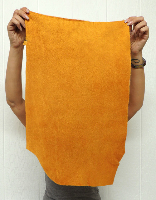 4-5 oz. GOLD BUFFALO Leather Hide for Native American SASS Cowboy Crafts Moccasins Buckskins LARP  SCA Garb Cosplay Costumes Bags Pouches Quivers Rifle Cases (7-20)