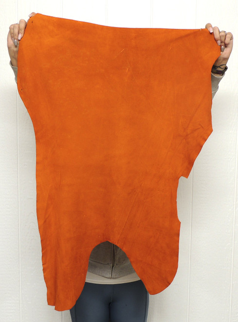 RUST DEERSKIN Leather Hide for Native American Crafts Buckskins Cosplay LARP Costumes Laces Medicine Bags  (1-54)