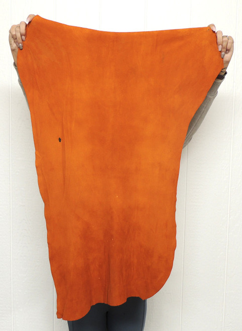 RUST DEERSKIN Leather Hide for Native American Crafts Buckskins Cosplay LARP Costumes Laces Medicine Bags  (1-58)