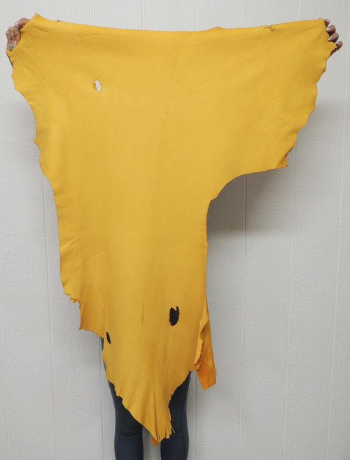 gold deerskin leather hide 2-3 oz.