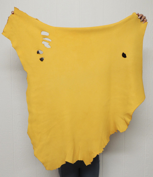 gold deerskin leather hide 2-3 oz.
