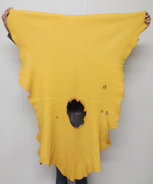 gold deerskin leather hide 2-3 oz.