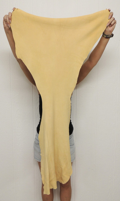 Deerskin Leather - Suede Split - Smoke - 2-3 oz. - 5.0 Square Feet (Hide #2-101)