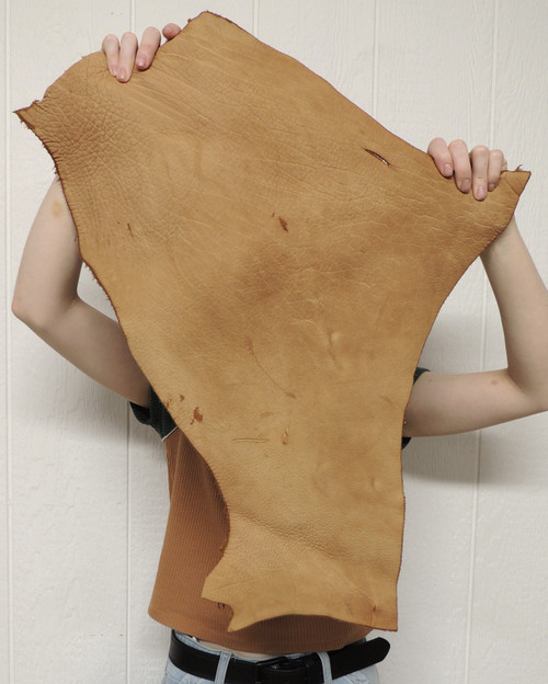 8-10 oz. Full Grain Buffalo Bison Leather Hide for Native American SASS Cowboy Crafts Moccasins Buckskins LARP  SCA Cosplay Costumes  12-55