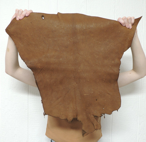 8-10 oz. Full Grain Buffalo Bison Leather Hide for Native American SASS Cowboy Crafts Moccasins Buckskins LARP  SCA Cosplay Costumes  12-28