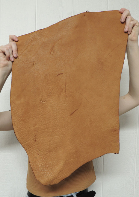 9-11 oz. Full Grain Buffalo Bison Leather Hide for Native American SASS Cowboy Crafts Moccasins Buckskins LARP  SCA Cosplay Costumes  12-41