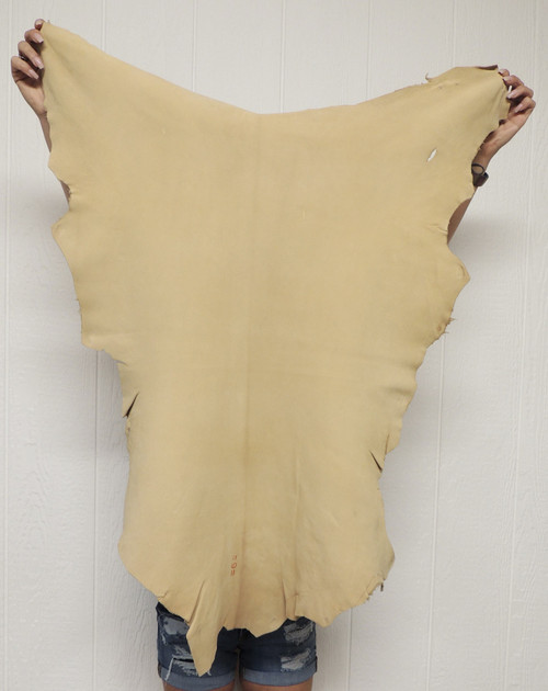 BRAINTAN Buckskin Leather Hides for Native American SCA  SASS LARP Crafts Regalia Leather Laces Cosplay Costumes Bags Taxidermy Medicine Bags Clothing Mountain man Gear