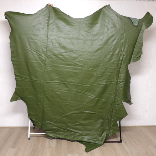 MOSS GREEN Cowhide Leather for Purses Backpacks Upholstery Crafts Clothing Furniture Restoration Antiques    Full Hide 46+ SF  7-1
