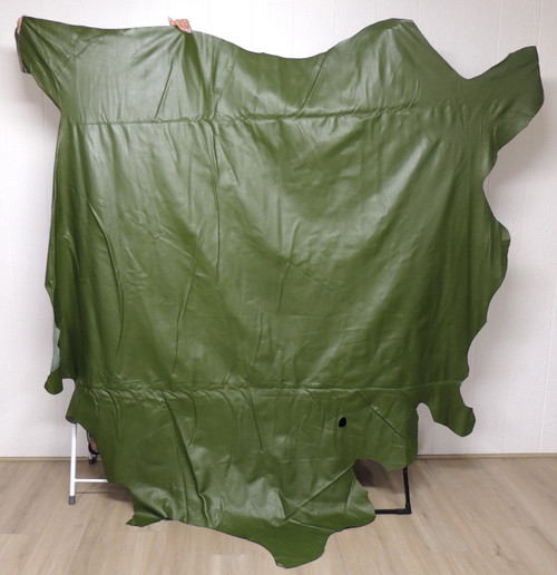 MOSS GREEN Cowhide Leather for Purses Backpacks Upholstery Crafts Clothing Furniture Restoration Antiques    Full Hide 49+ SF  7-2