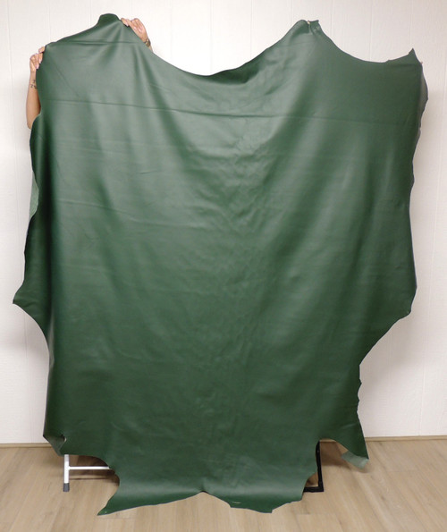 Cowhide Leather - Full Grain - Hunter Green - 3-3.25 oz. - 40-50+ Square Feet