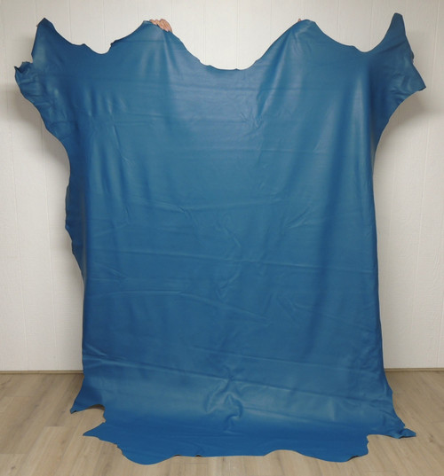 Cowhide Leather - Full Grain - Aqua Blue- 3-3.5 oz. - 40-50+ Square Feet