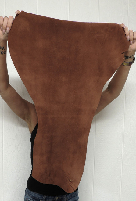 COCOA DEERSKIN Leather Hide for Native American Crafts Buckskins Cosplay LARP Costumes Laces Medicine Bags 1-24