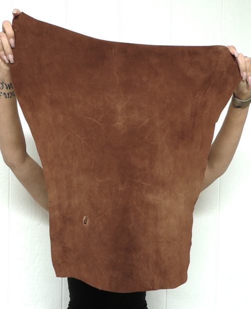 COCOA DEERSKIN Leather Hide for Native American Crafts Buckskins Cosplay LARP Costumes Laces Medicine Bags 1-71