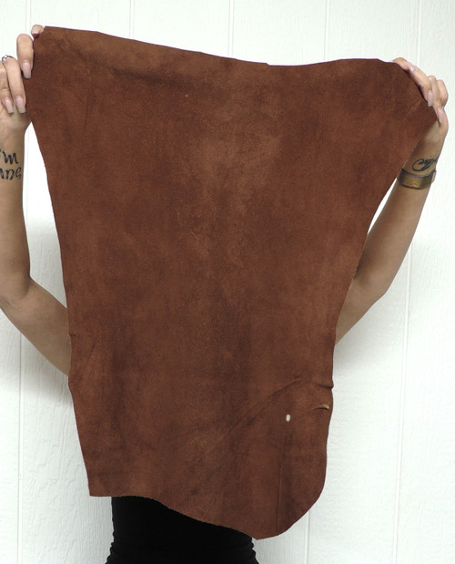 COCOA DEERSKIN Leather Hide for Native American Crafts Buckskins Cosplay LARP Costumes Laces Medicine Bags 1-23