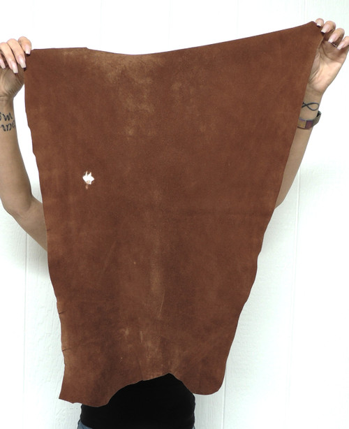 COCOA DEERSKIN Leather Hide for Native American Crafts Buckskins Cosplay LARP Costumes Laces Medicine Bags 1-49