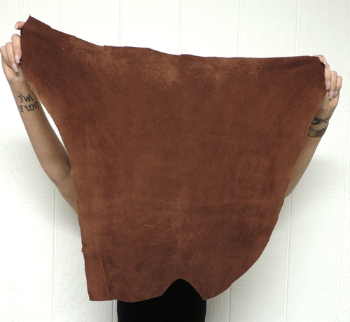 COCOA DEERSKIN Leather Hide for Native American Crafts Buckskins Cosplay LARP Costumes Laces Medicine Bags 1-46