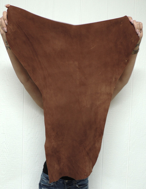 COCOA DEERSKIN Leather Hide for Native American Crafts Buckskins Cosplay LARP Costumes Laces Medicine Bags 1-51