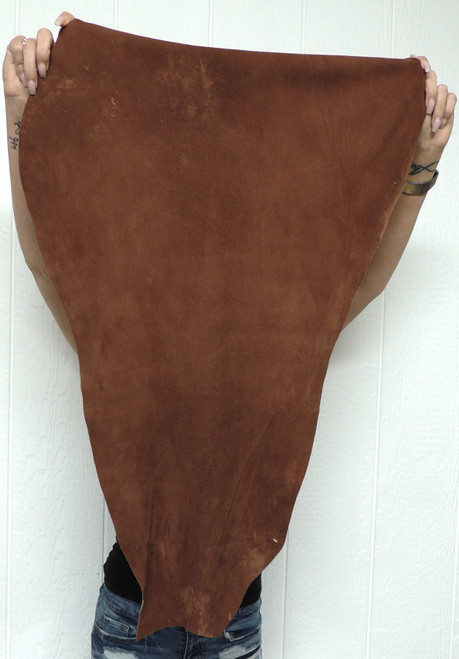 COCOA DEERSKIN Leather Hide for Native American Crafts Buckskins Cosplay LARP Costumes Laces Medicine Bags 1-38