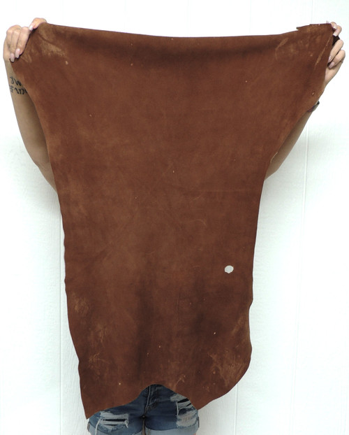 COCOA DEERSKIN Leather Hide for Native American Crafts Buckskins Cosplay LARP Costumes Laces Medicine Bags 1-79