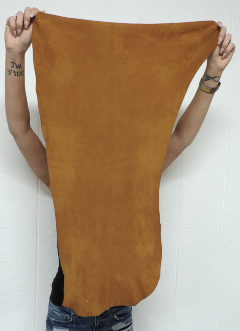 CINNAMON DEERSKIN Leather Hide for Native American Crafts Buckskins Cosplay LARP Costumes Laces Medicine Bags 1-6