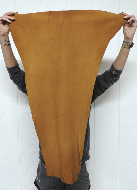 CINNAMON DEERSKIN Leather Hide for Native American Crafts Buckskins Cosplay LARP Costumes Laces Medicine Bags 2-8