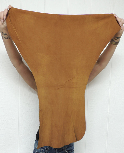 CINNAMON DEERSKIN Leather Hide for Native American Crafts Buckskins Cosplay LARP Costumes Laces Medicine Bags 1-27