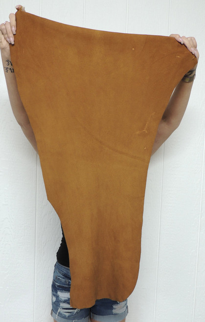 CINNAMON DEERSKIN Leather Hide for Native American Crafts Buckskins Cosplay LARP Costumes Laces Medicine Bags 1-22