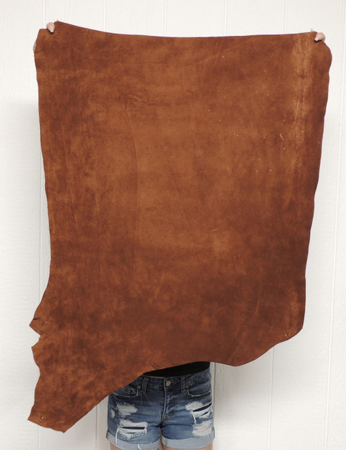 5-7 oz. ACORN Buffalo Bison Leather Hide for Native American SASS Cowboy Crafts Moccasins Buckskins LARP  SCA Cosplay Costumes 4-42